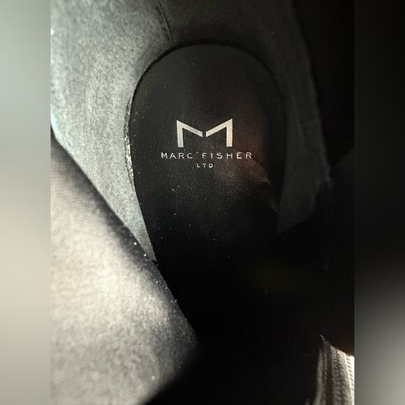 NEW Marc Fisher LTD Womens Kellen High Heel Pointed Toe Ankle Boots Shoes Black - Picture 6 of 9